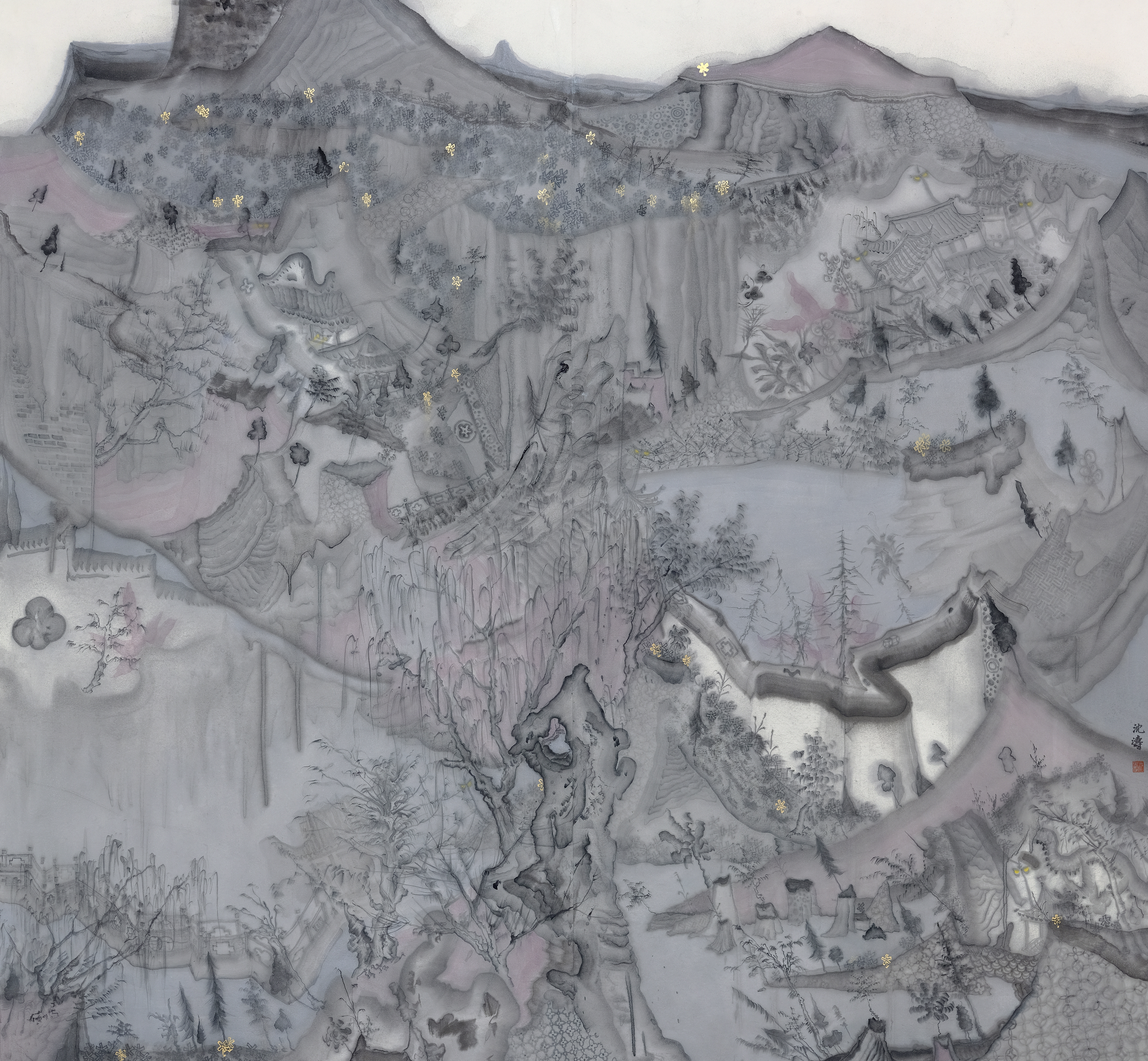 沈濤國畫《平凡之路》