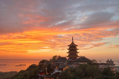 狼山國家森林公園夕照美如畫